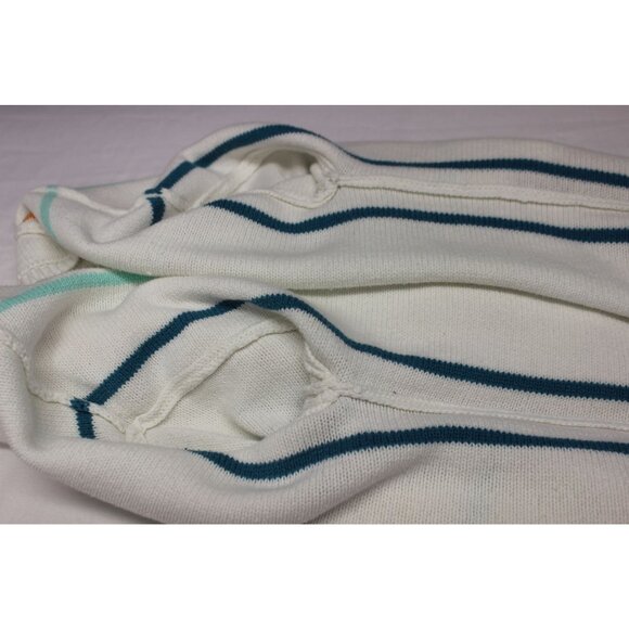 Roxy Bay of Rainbows Knit Hoodie Sweater Women’s Size Small Lace-Up V-Neck - Picture 7 of 13